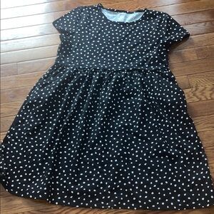 Wonder Nation Black and White Polka Dot Dress